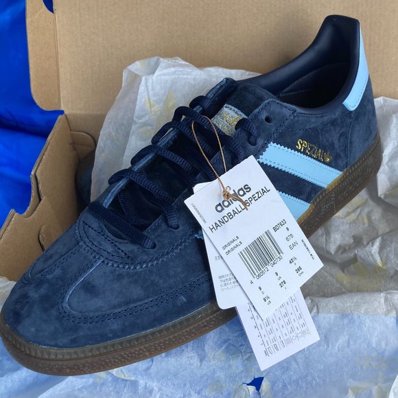 Size 9.5 adidas Handball Spezial Navy Gum
